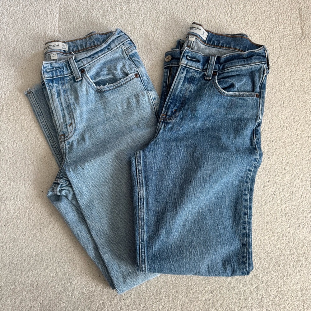 Abercrombie & Ftch 90s straight mid rise Jean